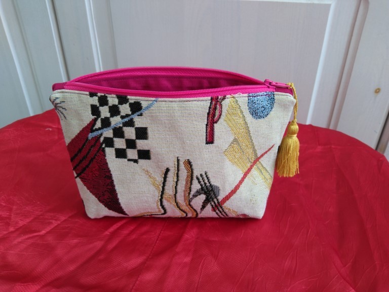 Trousse à maquillage "abstrait"multicolore