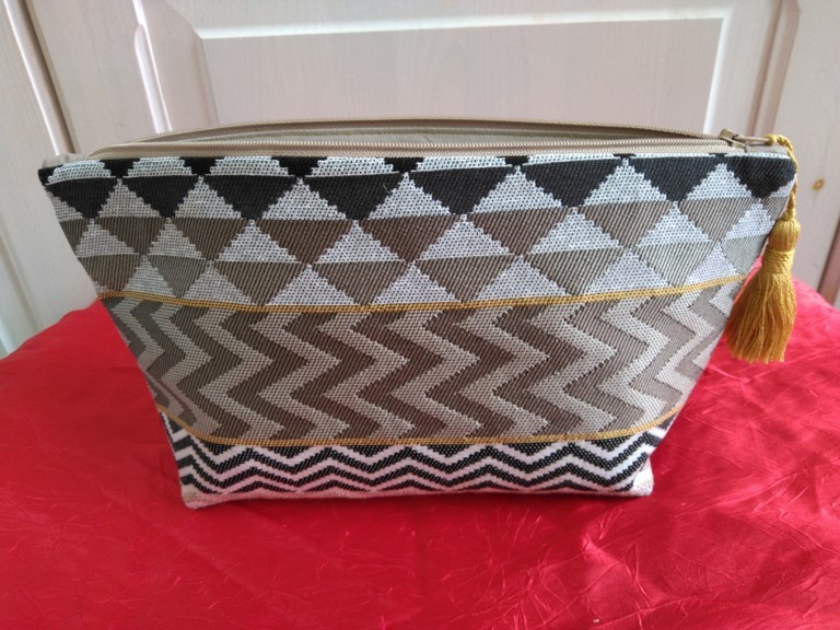 Trousse de toilette "Géométrie" grand modèle