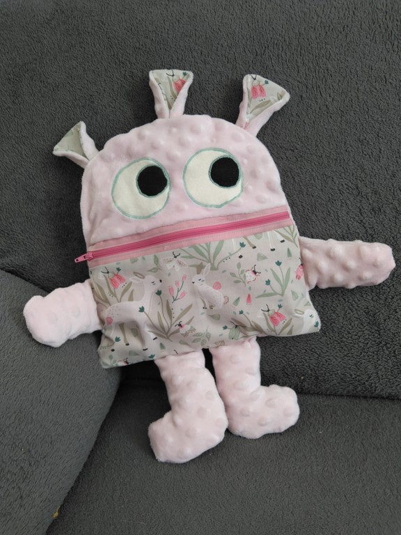 Mange soucis rose imprimé biches