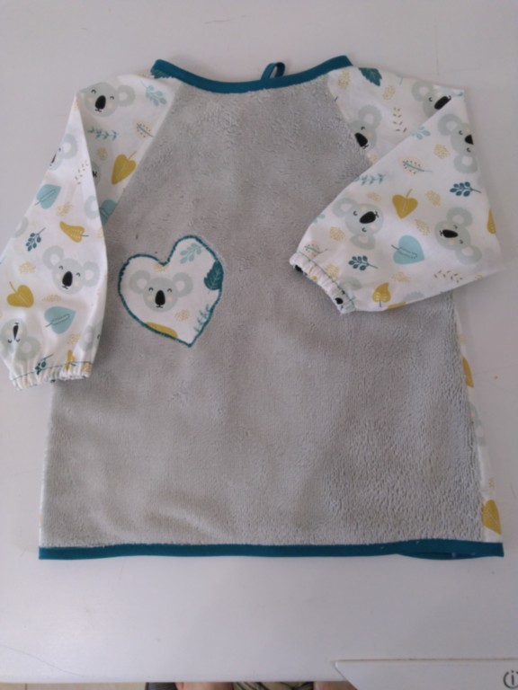 Bavoir tablier panda 6/18 mois