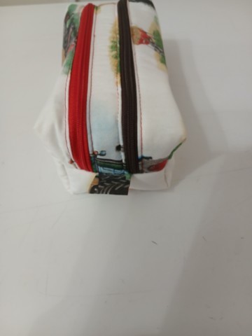 Trousse matelassée tracteur double zip