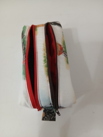 Trousse matelassée tracteur double zip