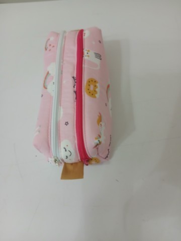 Trousse matelassée licorne double zip
