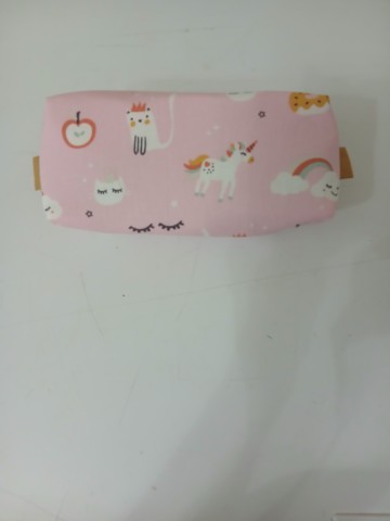 Trousse matelassée licorne double zip