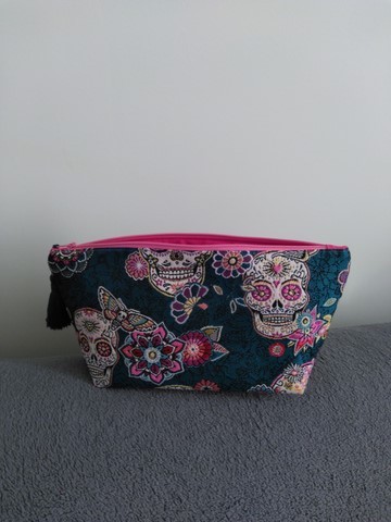 Trousse de toilette têtes de mort grand modèle