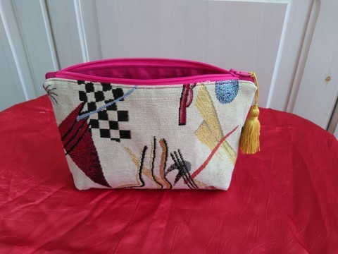 Trousse à maquillage "abstrait"multicolore