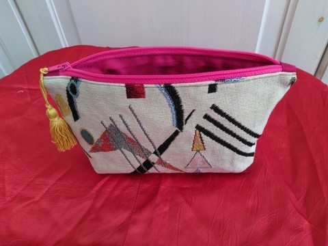 Trousse à maquillage "abstrait"multicolore