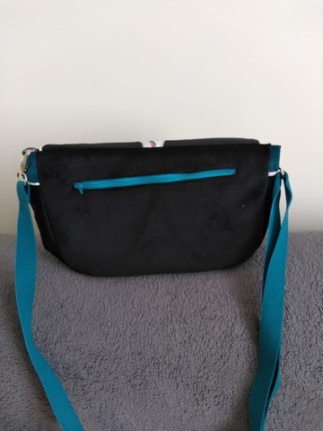 Sac velours et jacquard papillons