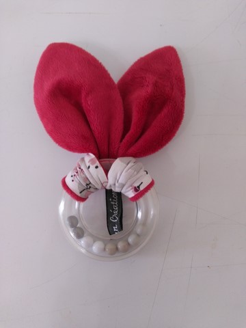 Hochet oreilles de lapin imprimé souris danseuses