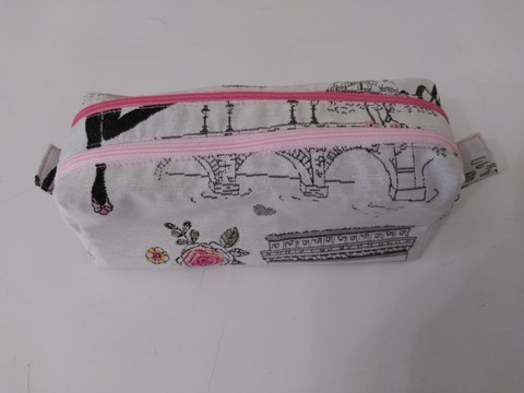 Trousse double zips "Moi Paris"