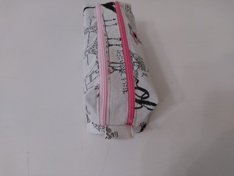 Trousse double zips "Moi Paris"