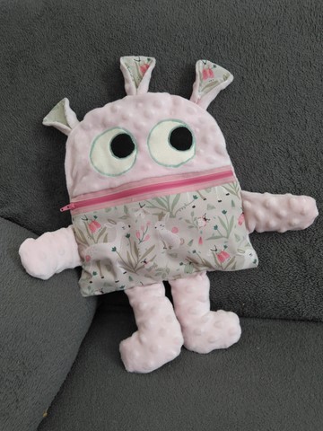 Mange soucis rose imprimé biches