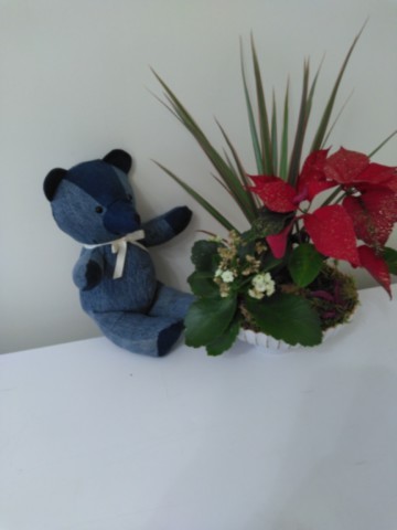 Nounours assis petit modèle en Jean