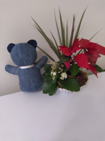 Nounours assis petit modèle en Jean