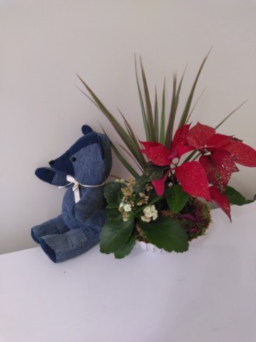 Nounours assis petit modèle en Jean