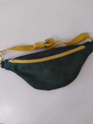 Sac banane velours vert