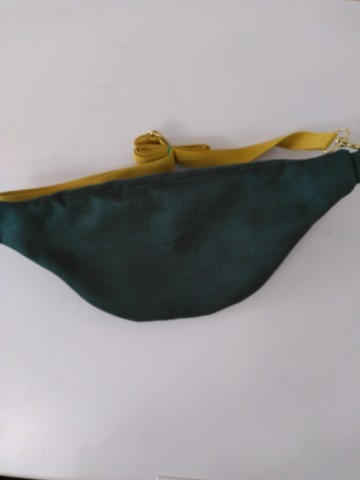 Sac banane velours vert