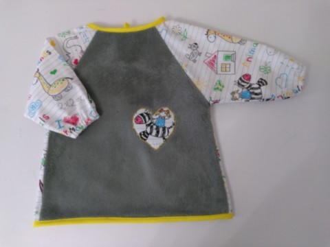 Bavoir tablier écolier vert