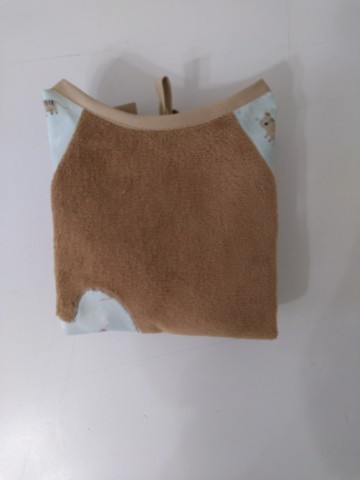 Bavoir tablier camel petits chats 6/18 mois